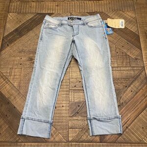 Angels Jeans Light Blue Cropped Denim